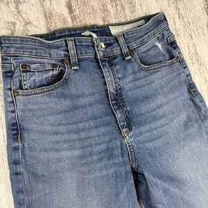 Rag & Bone Blue Denim Nina High Rise Ankle Skinny Jeans Women's Size 27